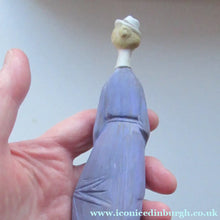 Load image into Gallery viewer, Antique Bisque Porcelain SKINNY or Elongated Figurine by Schafer &amp; Vater: THE LITTLE SHOE SHINER

