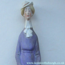 Load image into Gallery viewer, Antique Bisque Porcelain SKINNY or Elongated Figurine by Schafer &amp; Vater: THE LITTLE SHOE SHINER
