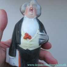 Load image into Gallery viewer, Antique Bisque Porcelain SKINNY or Elongated Figurine by Schafer &amp; Vater: THE TENOR (Opera Singer) 
