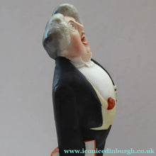 Load image into Gallery viewer, Antique Bisque Porcelain SKINNY or Elongated Figurine by Schafer &amp; Vater: THE TENOR (Opera Singer) 
