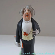 Load image into Gallery viewer, Rare Antique Bisque Porcelain SKINNY or Elongated  Figurine by Schafer &amp; Vater: THE TENOR (Opera Singer)

