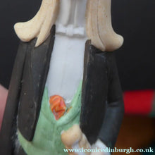 Load image into Gallery viewer, Antique Bisque Porcelain SKINNY or Elongated Figurine by Schafer &amp; Vater: THE VIOLINST
