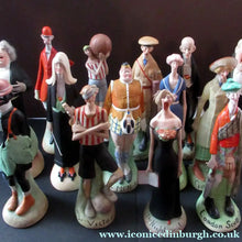 Load image into Gallery viewer, Rare Antique Bisque Porcelain SKINNY or Elongated Figurine by Schafer &amp; Vater: THE VIOLINST - Schafer &amp; Vater
