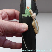 Load image into Gallery viewer, Antique Bisque Porcelain SKINNY or Elongated Figurine by Schafer &amp; Vater: THE VIOLINST
