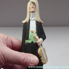 Load image into Gallery viewer, Antique Bisque Porcelain SKINNY or Elongated Figurine by Schafer &amp; Vater: THE VIOLINST
