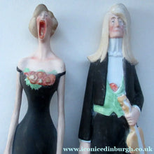 Load image into Gallery viewer, Antique Bisque Porcelain SKINNY or Elongated Figurine by Schafer &amp; Vater: THE VIOLINST
