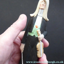 Load image into Gallery viewer, Antique Bisque Porcelain SKINNY or Elongated Figurine by Schafer &amp; Vater: THE VIOLINST
