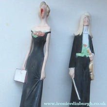 Load image into Gallery viewer, Antique Bisque Porcelain SKINNY or Elongated Figurine by Schafer &amp; Vater: THE VIOLINST
