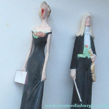 Load image into Gallery viewer, Antique Bisque Porcelain SKINNY or Elongated Figurine by Schafer &amp; Vater: THE VIOLINST
