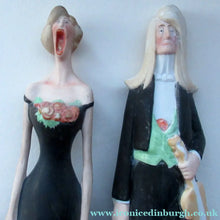 Load image into Gallery viewer, Antique Bisque Porcelain SKINNY or Elongated Figurine by Schafer &amp; Vater: THE VIOLINST
