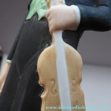 Load image into Gallery viewer, Antique Bisque Porcelain SKINNY or Elongated Figurine by Schafer &amp; Vater: THE VIOLINST
