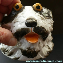Load image into Gallery viewer, Rare Late 19th Century Continental Ceramic Tobacco Jar. Terrier Head
