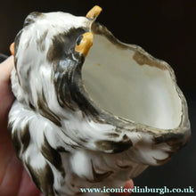 Load image into Gallery viewer, Rare Late 19th Century Continental Ceramic Tobacco Jar. Terrier Head

