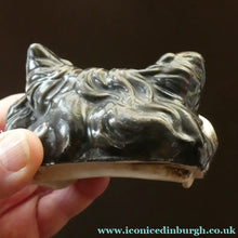 Load image into Gallery viewer, Rare Late 19th Century Continental Ceramic Tobacco Jar. Terrier Head
