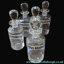 Load image into Gallery viewer, RARE Antique French Glass Perfume Oil Bottle. Baccarat Design. ESS BOUQUET
