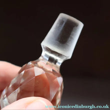 Load image into Gallery viewer, RARE Antique French Glass Perfume Oil Bottle. Baccarat Design. ESS BOUQUET
