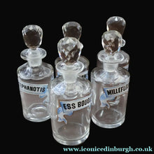 Load image into Gallery viewer, RARE Antique French Glass Perfume Oil Bottle. Baccarat Design. FRANGIPANNI
