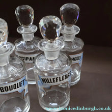 Load image into Gallery viewer, RARE Antique French Glass Perfume Oil Bottle. Baccarat Design. ESS BOUQUET
