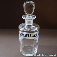 Load image into Gallery viewer, RARE Antique French Glass Perfume Oil Bottle. Baccarat Design. MILLEFLEURS
