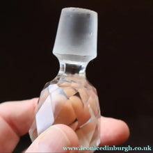 Load image into Gallery viewer, RARE Antique French Glass Perfume Oil Bottle. Baccarat Design. MILLEFLEURS
