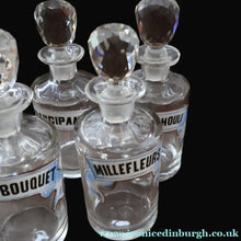Load image into Gallery viewer, RARE Antique French Glass Perfume Oil Bottle. Baccarat Design. MILLEFLEURS
