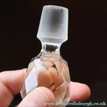 Load image into Gallery viewer, RARE Antique French Glass Perfume Oil Bottle. Baccarat Design. MILLEFLEURS
