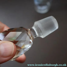 Load image into Gallery viewer, RARE Antique French Glass Perfume Oil Bottle. Baccarat Design. MILLEFLEURS
