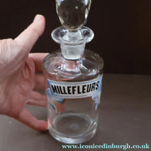 Load image into Gallery viewer, RARE Antique French Glass Perfume Oil Bottle. Baccarat Design. MILLEFLEURS
