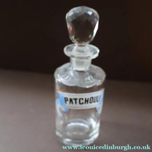 Load image into Gallery viewer, RARE Antique French Glass Perfume Oil Bottle. Baccarat Design. PATCHOULI
