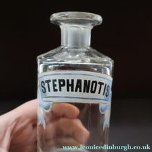 Load image into Gallery viewer, RARE Antique French Glass Perfume Oil Bottle. Baccarat Design. STEPHANOTIS
