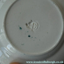 Load image into Gallery viewer, RARE Antique Lot of Transfer Printed MINATURE Child's Nursery Round Plates. Green Stars Pattern
