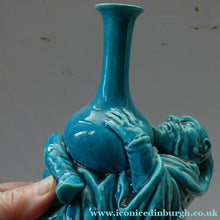Load image into Gallery viewer, Rare Aesthetic Movement Vase Minton Chinese Man Holding a Bottle
