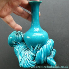 Load image into Gallery viewer, Rare Aesthetic Movement Vase Minton Chinese Man Holding a Bottle
