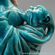 Load image into Gallery viewer, Rare Aesthetic Movement Vase Minton Chinese Man Holding a Bottle
