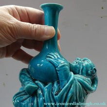 Load image into Gallery viewer, Rare Aesthetic Movement Vase Minton Chinese Man Holding a Bottle
