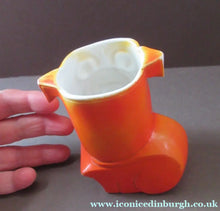 Load image into Gallery viewer, 1920s Antique Porcelain Miniature Vase or Match Holder in the Form on a Bright Orange Art Deco Bulldog
