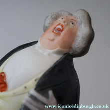 Load image into Gallery viewer, Rare Antique Bisque Porcelain SKINNY or Elongated  Figurine by Schafer &amp; Vater: THE TENOR (Opera Singer)
