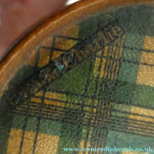 Load image into Gallery viewer,  Antique Victorian Scottish Mauchline Ware TARTANWARE Bank or Money Box in the Shape of a Barrel

