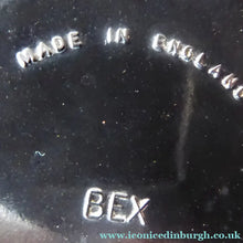 Load image into Gallery viewer, Rare Art Deco Early BEX Bakelite Lidded Box / Powder Bowl. The top section is white &amp; the bottom half is black
