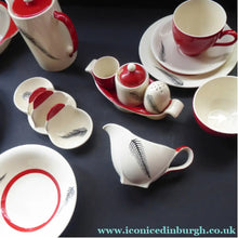 Load image into Gallery viewer, Rare BACHELOR SET. 1950s Burleigh Ware Large Breakfast Set with Abstract Fern Decoration
