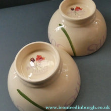Load image into Gallery viewer, RARE Emma Bridgewater Pair of Footed Bowls with Lettering SUMMERTIME TULIPS
