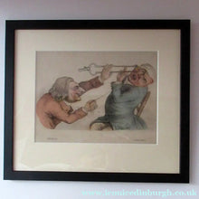 Load image into Gallery viewer, Rare GEORGIAN Antique Dental Print Entitled Anguish and Mirth. Dentist Undertaking a Tooth Extraction
