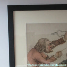 Load image into Gallery viewer, Rare GEORGIAN Antique Dental Print Entitled Anguish and Mirth. Dentist Undertaking a Tooth Extraction - British Prints
