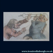 Load image into Gallery viewer, Rare GEORGIAN Antique Dental Print Entitled Anguish and Mirth. Dentist Undertaking a Tooth Extraction
