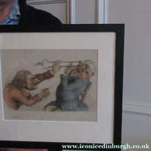 Load image into Gallery viewer, Rare GEORGIAN Antique Dental Print Entitled Anguish and Mirth. Dentist Undertaking a Tooth Extraction - British Prints
