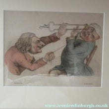 Load image into Gallery viewer, Rare GEORGIAN Antique Dental Print Entitled Anguish and Mirth. Dentist Undertaking a Tooth Extraction - British Prints
