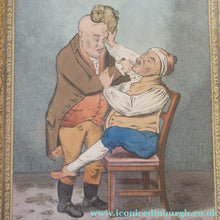 Load image into Gallery viewer, Georgian Antique Dental Print Easing the Tooth-Ach After James Gillray
