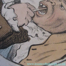 Load image into Gallery viewer, Rare GEORGIAN Antique Dental Print Entitled Easing the Tooth-Ach. After JAMES GILLRAY - British Prints
