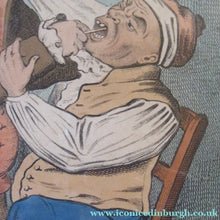 Load image into Gallery viewer, Georgian Antique Dental Print Easing the Tooth-Ach After James Gillray

