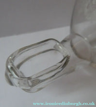 Load image into Gallery viewer, RARE GEORGIAN GLASS Bird Feeder with Bristol Blue Knop Finial; 1830s 
